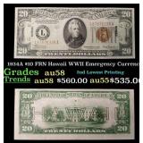1934A $10 FRN Hawaii WWII Emergency Currency Grade