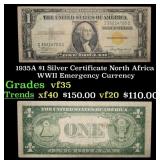 1935A $1 Silver Certificate North Africa WWII Emer