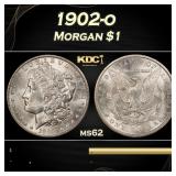 1902-o Morgan Dollar $1 Grades ms62