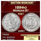 1894-o Morgan Dollar $1 ms62+ USCG