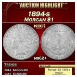 1894-s Morgan Dollar $1 ms62+ USCG
