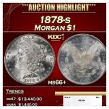1878-s Morgan Dollar $1 ms66+ SEGS