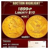 1899-p Gold Liberty Eagle $10 ms65+ SEGS