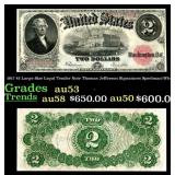 1917 $2 Large Size Legal Tender Note Thomas Jeffer