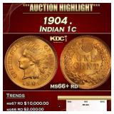 1904 Indian Cent . 1c ms66+ rd SEGS