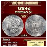 1884-s Morgan Dollar $1 ms62 USCG