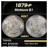 1879-p Morgan Dollar $1 Grades ms64+