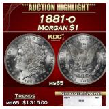 1881-o Morgan Dollar $1 ms65 SEGS