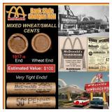 Lincoln Wheat Cent 1c Mixed Roll Orig Brandt McDon