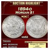 1894-o Morgan Dollar $1 ms62 USCG