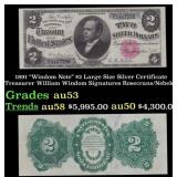 1891 $2 Large Size Silver Certificate "Windom Note
