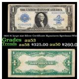 1923 $1 large size Silver Certificate Grades Selec