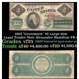 1862 FR-41 $2 Large Size Legal Tender Note Grades
