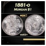 1881-o Morgan Dollar $1 Grades ms63+