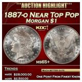 1887-o Morgan Dollar Near Top Pop $1 ms65+ SEGS