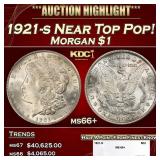 1921-s Morgan Dollar Near Top Pop! $1 ms66+ SEGS