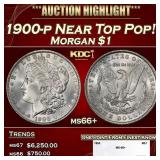 1900-p Morgan Dollar Near Top Pop! $1 ms66+ SEGS