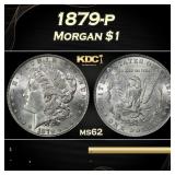 1879-p Morgan Dollar $1 Grades ms62