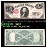 1917 $1 Large Size Legal Tender Note Grades Select