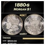 1880-s Morgan Dollar $1 Grades ms65+