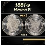 1881-s Morgan Dollar $1 Grades ms64