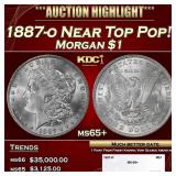 1887-o Morgan Dollar Near Top Pop! $1 ms65+ SEGS