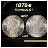 1878-s Morgan Dollar $1 Grades ms62