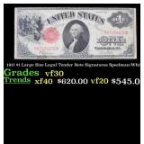1917 $1 Large Size Legal Tender Note Grades vf++ S