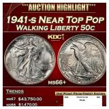 1941-s Walking Liberty Half Dollar Near Top Pop 50