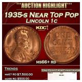 1935-s Lincoln Cent Near Top Pop 1c ms66+ rd SEGS
