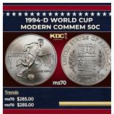 1994-d World Cup Modern Commem Half Dollar 50c ms7