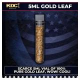 Scarce 5ml Vial of 100% Pure Gold Leaf. Wow! Cool!