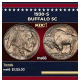 1930-s Buffalo Nickel 5c ms66 SEGS