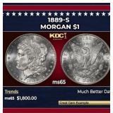 1889-s Morgan Dollar $1 ms65 SEGS