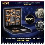 Complete 2 PC. 1970 Kennedy Half Dollar 50c set In