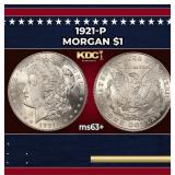 1921-p Morgan Dollar $1 Grades ms63+