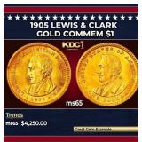 1905 Lewis & Clark Gold Commem Dollar 1 ms65 SEGS