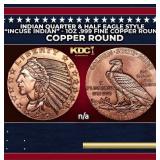 Indian Quarter & Half Eagle Style 'Incuse Indian'