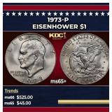 1973-p Eisenhower Dollar $1 ms65+ SEGS