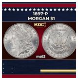 1897-p Morgan Dollar $1 Grades ms63