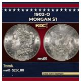 1902-o Morgan Dollar $1 Grades ms65