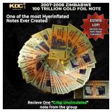 1x 2007-2008 Zimbabwe 100 Trillion Hyperinflation