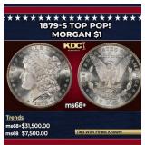 1879-s Morgan Dollar TOP POP! $1 ms68+ SEGS