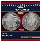 1878-s Morgan Dollar $1 Grades ms65