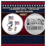 Snoopy & Woodstock Patriotic Peanuts Colorized Sty