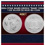 2024 Star Wars Grogu 'Baby Yoda' 1 oz Silver $2 Ni