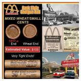 Lincoln Wheat Cent 1c Mixed Roll Orig Brandt McDon