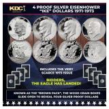 1971-1974 Full US Mint Silver Proof 'Brown Ikes' R