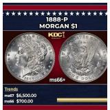 1888-p Morgan Dollar $1 ms66+ SEGS