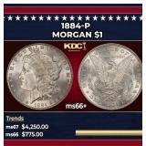 1884-p Morgan Dollar $1 ms66+ SEGS